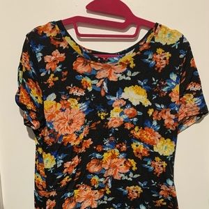 Black Sundress with Floral Print